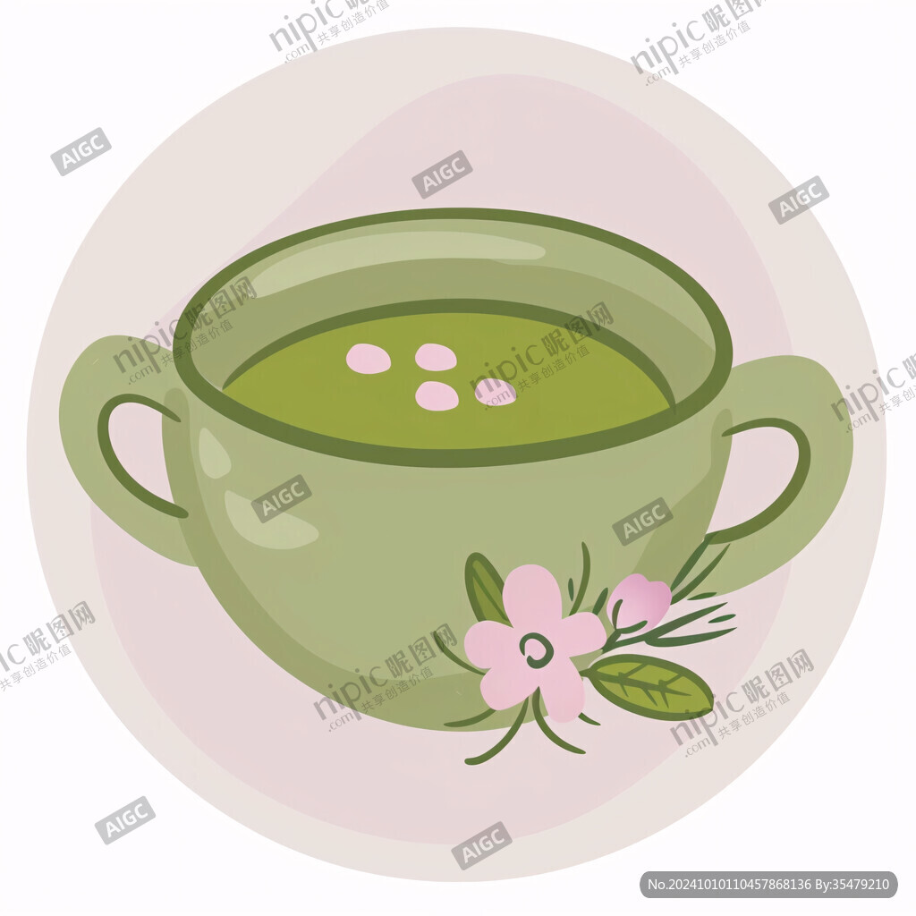 绿豆汤插画