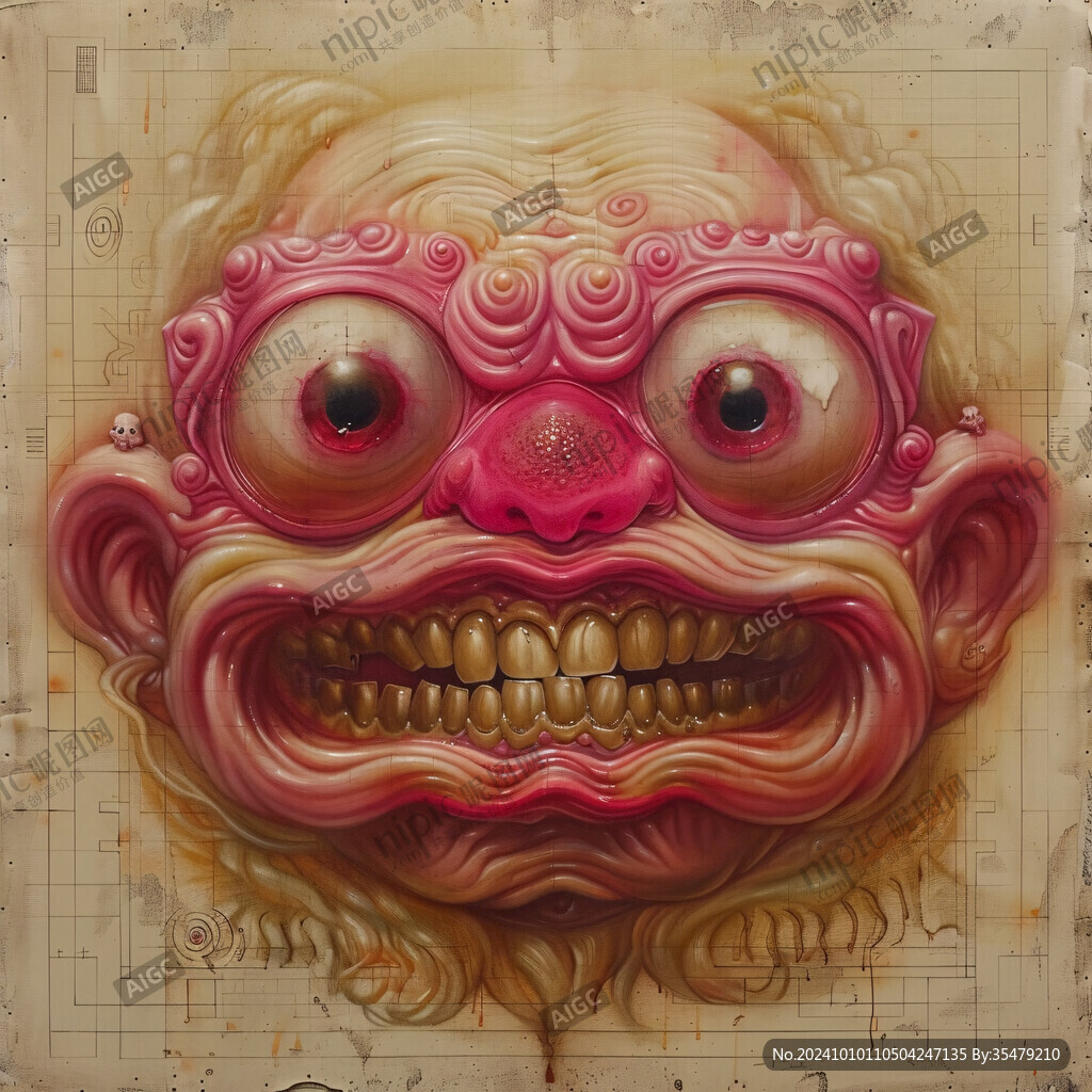 3d浮雕插画