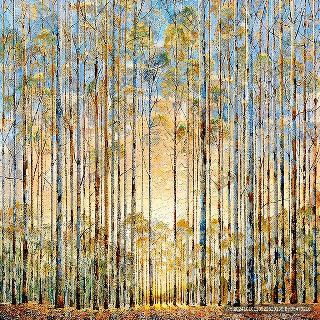 巨幅竹林壁画