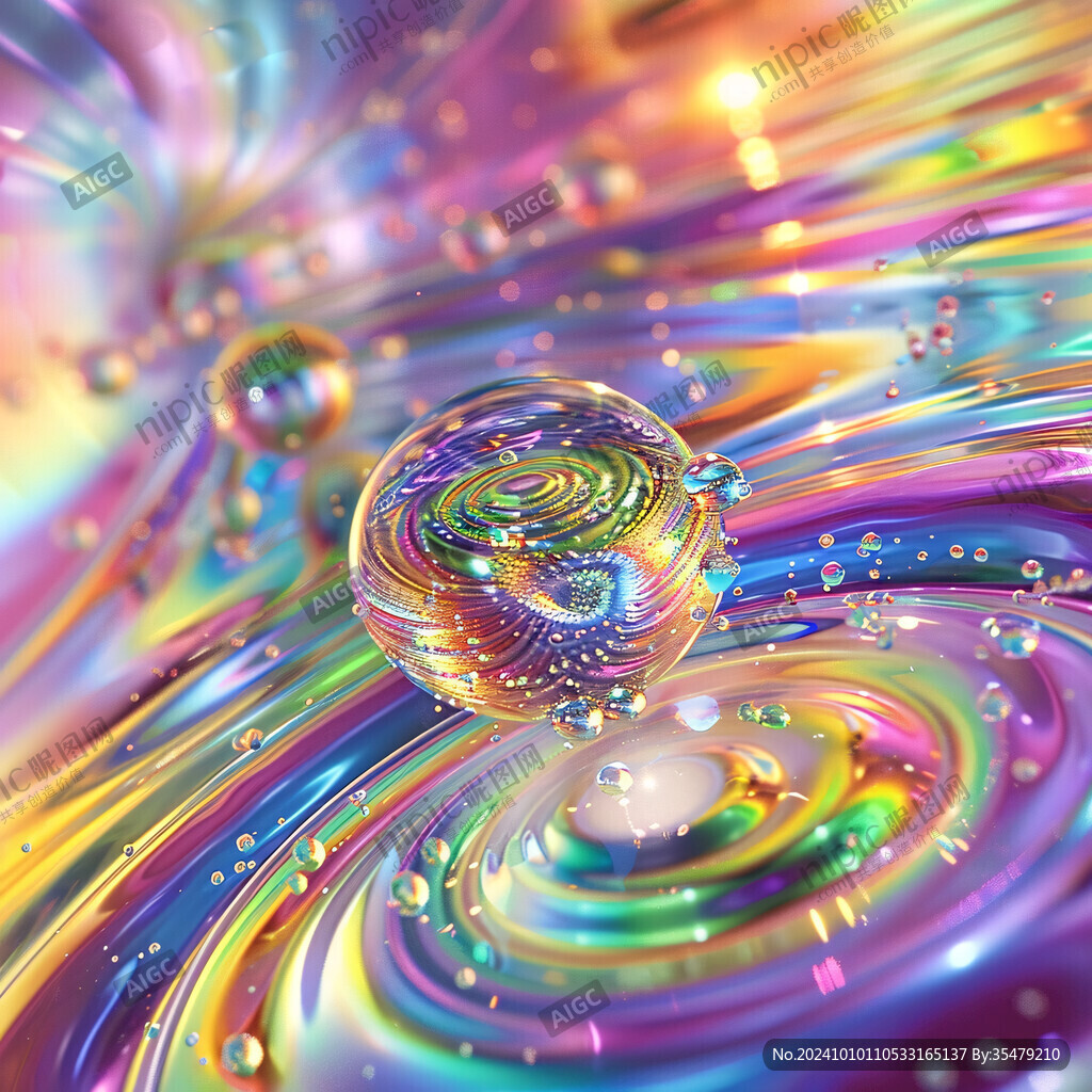 流光意境彩色渲染图案