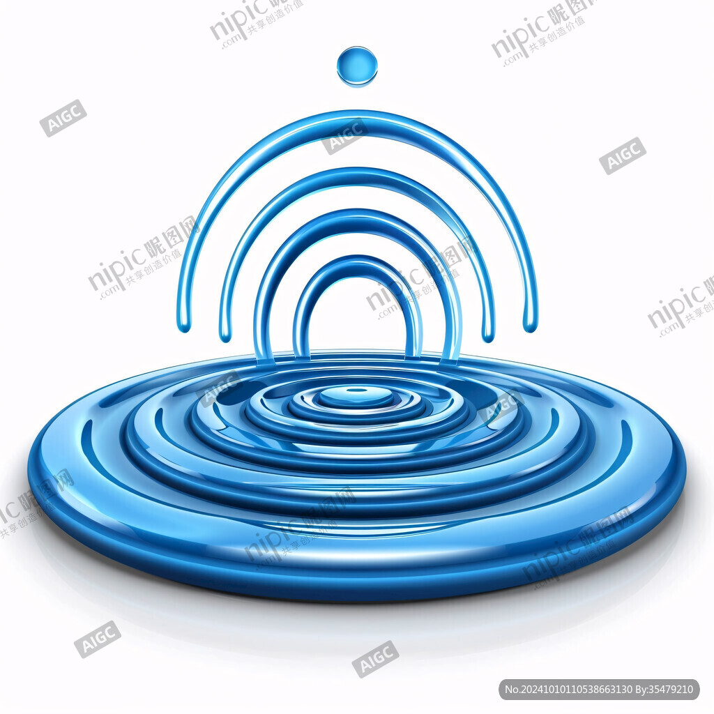 抽象水波涟漪素材