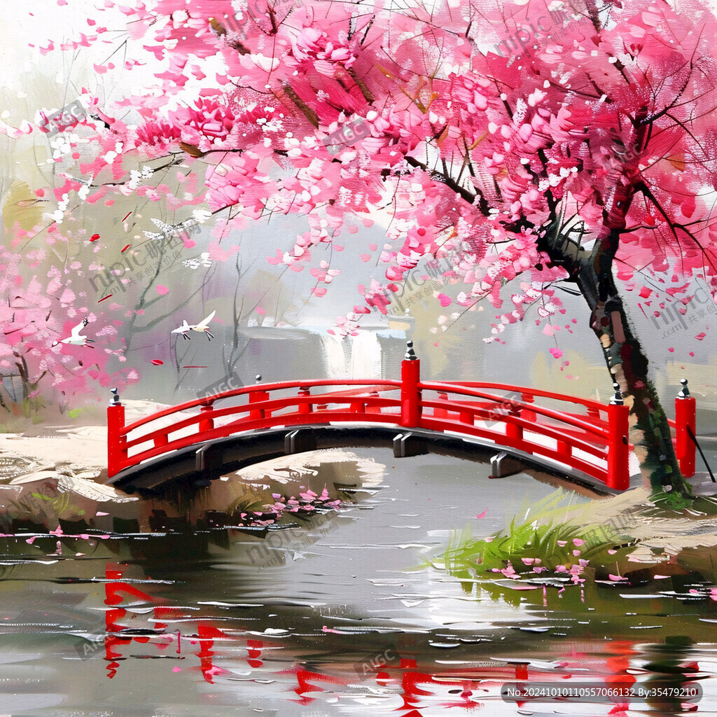 小桥插画