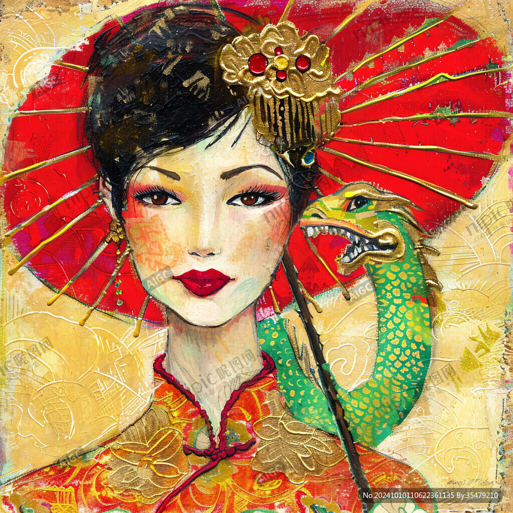 插画艺妓