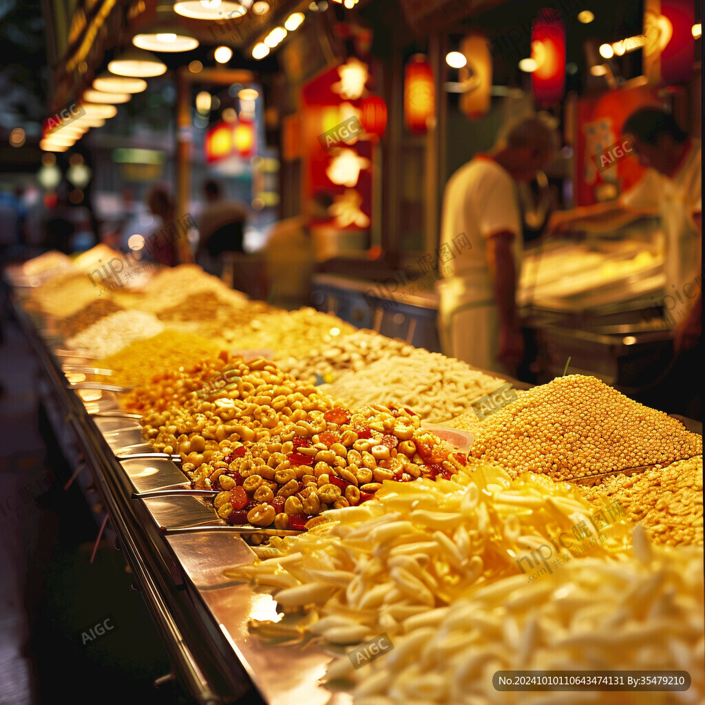 超市面食销售柜台