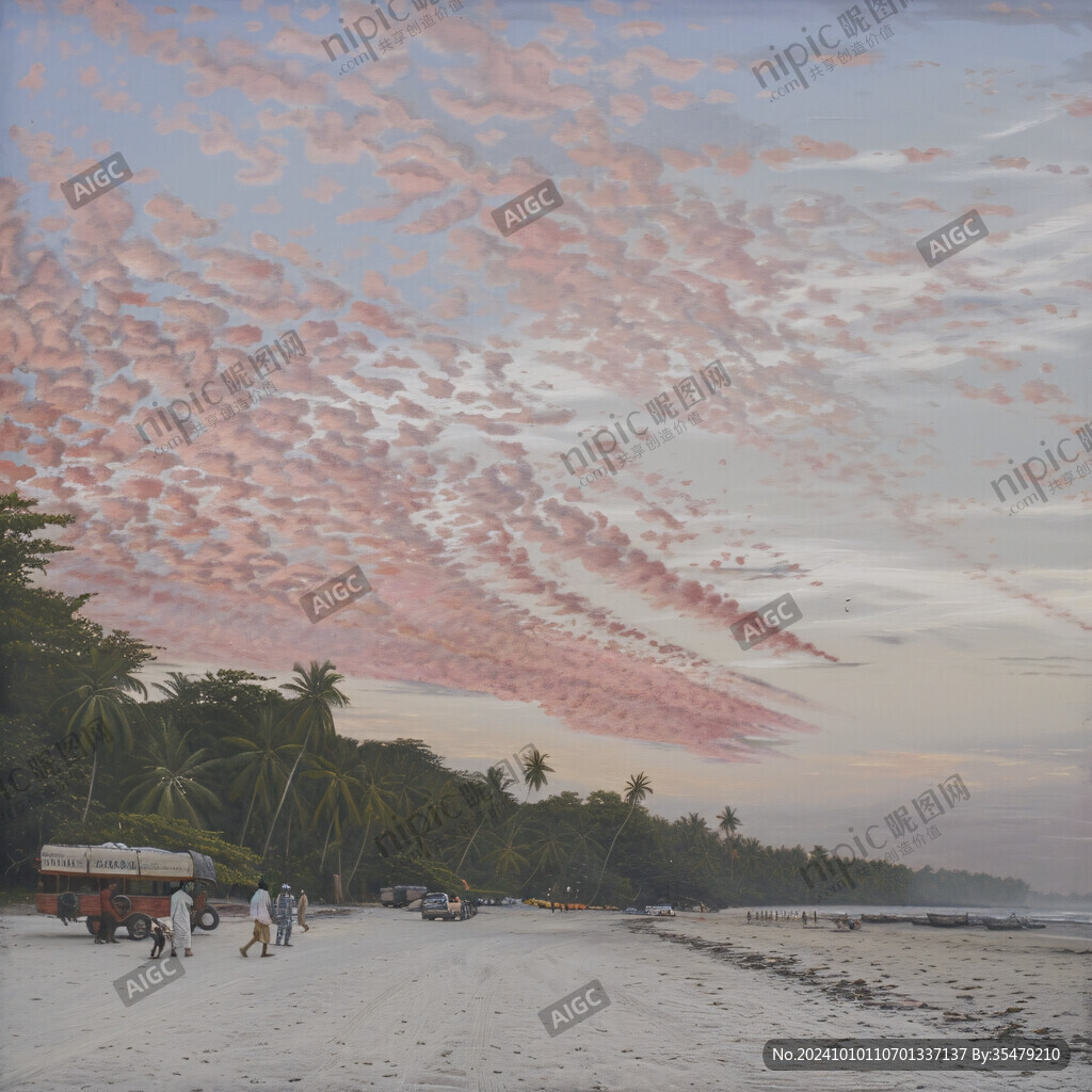 马尔代夫油画风景画