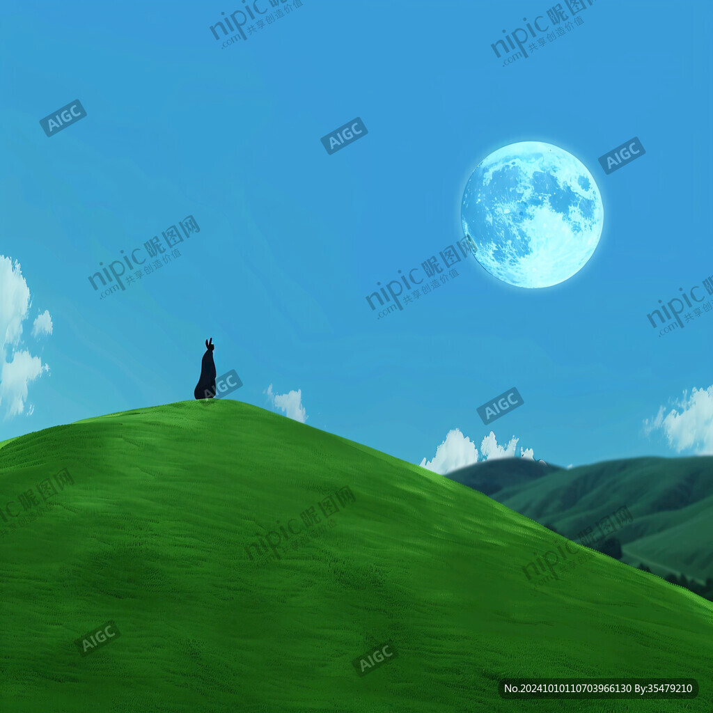 草原风光插画