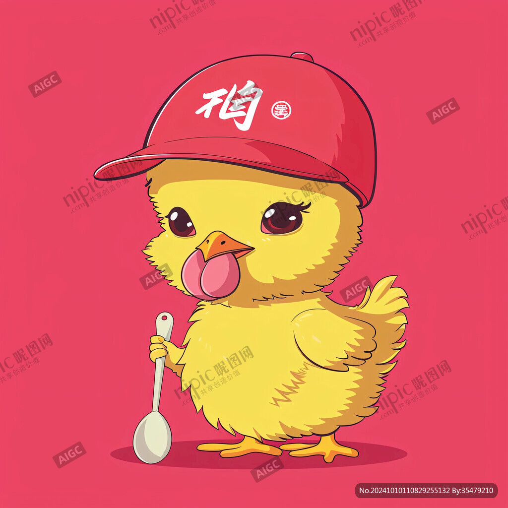 小鸡吉祥物logo
