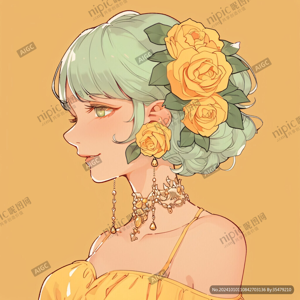 人物半身插画