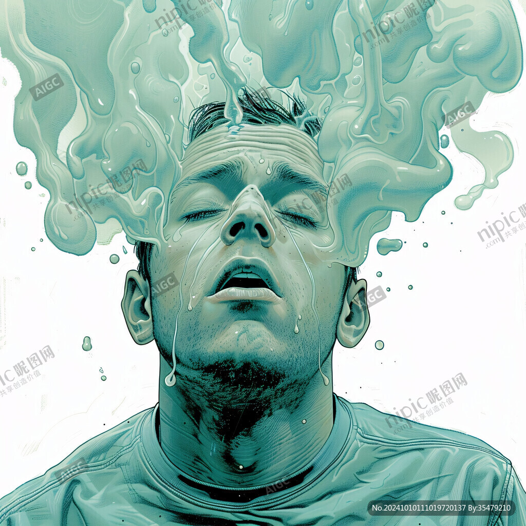潮牌烟雾插画