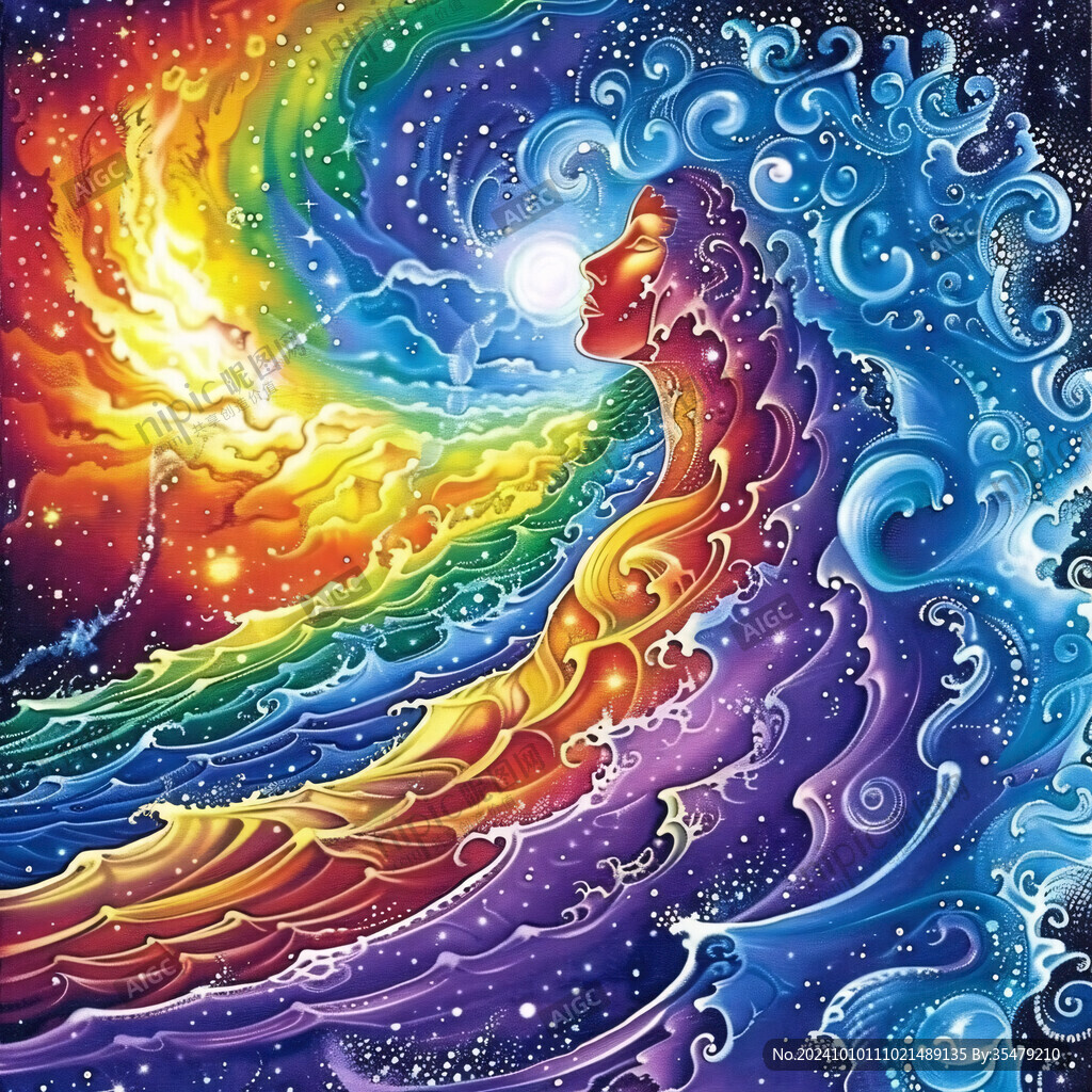 海洋流体画宇宙