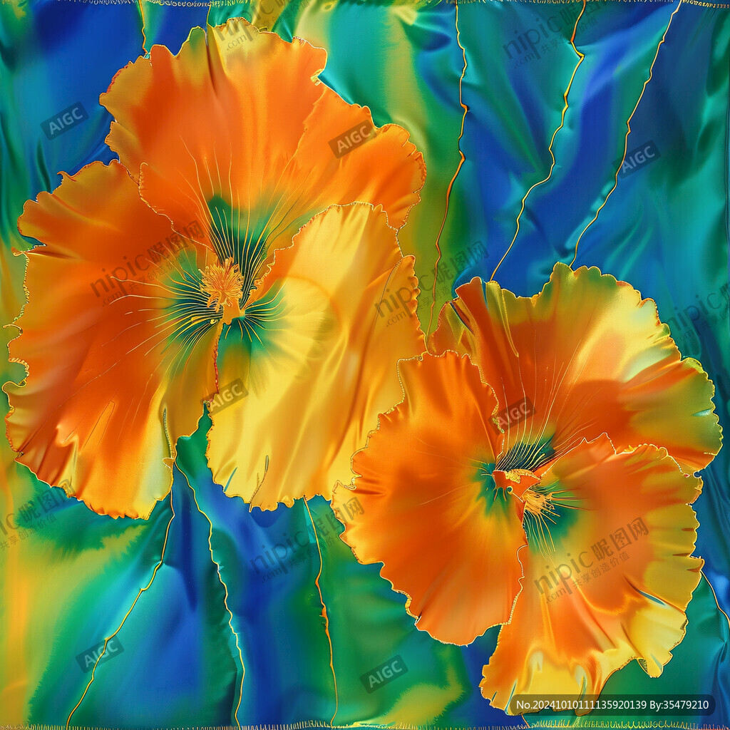 肌理彩色流体背景