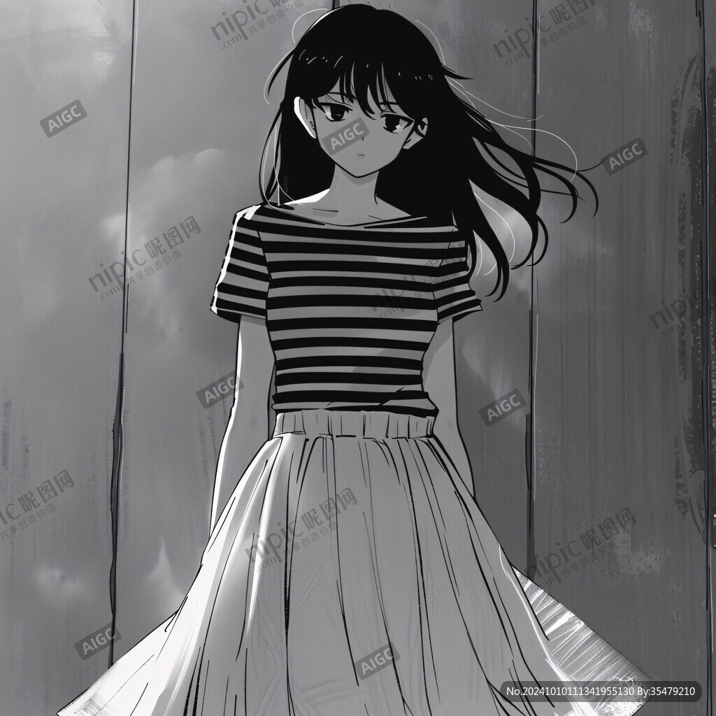 漫画女孩插画