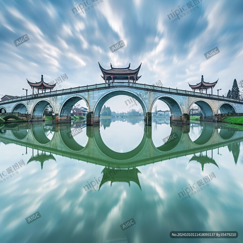五亭桥素材