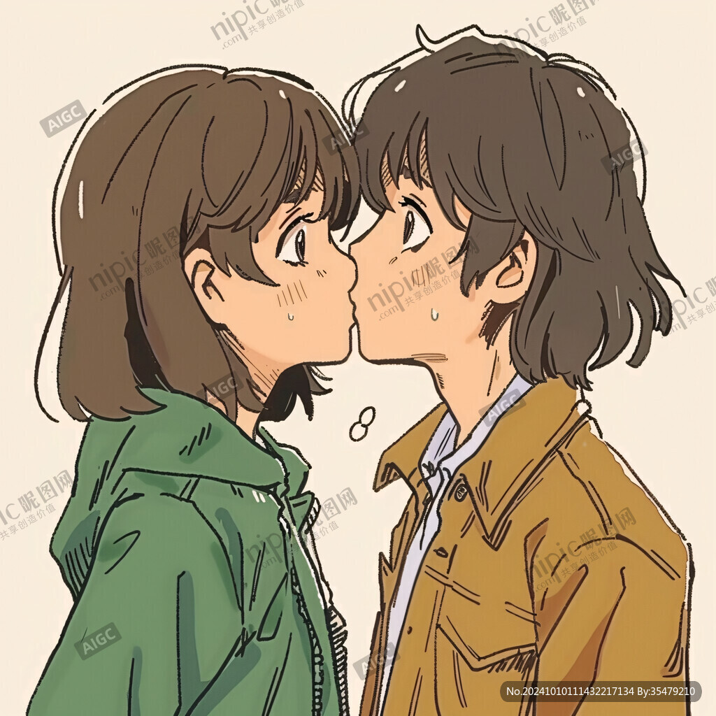 kissing的脸颊