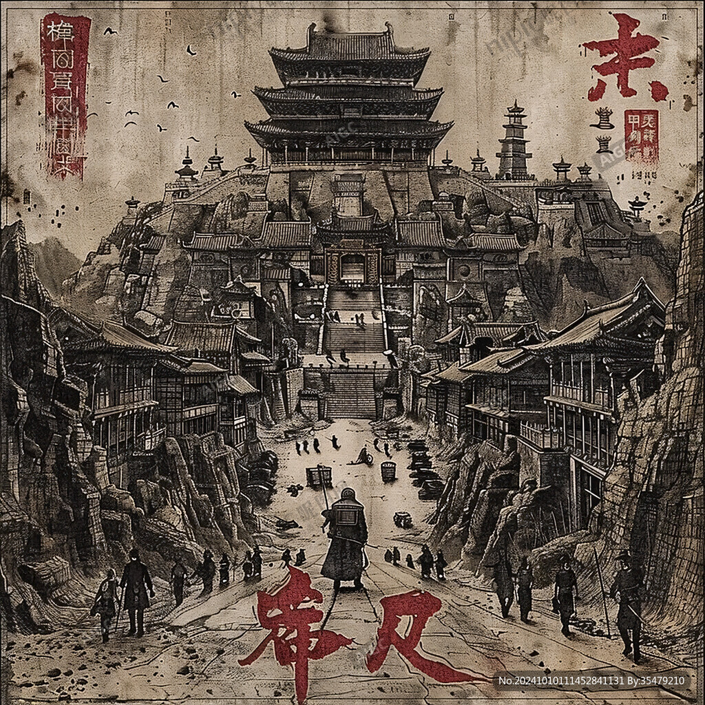 电影原画插画海报