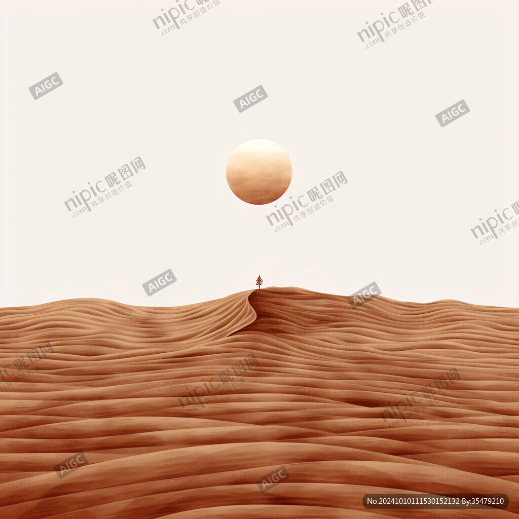 沙漠风景插画