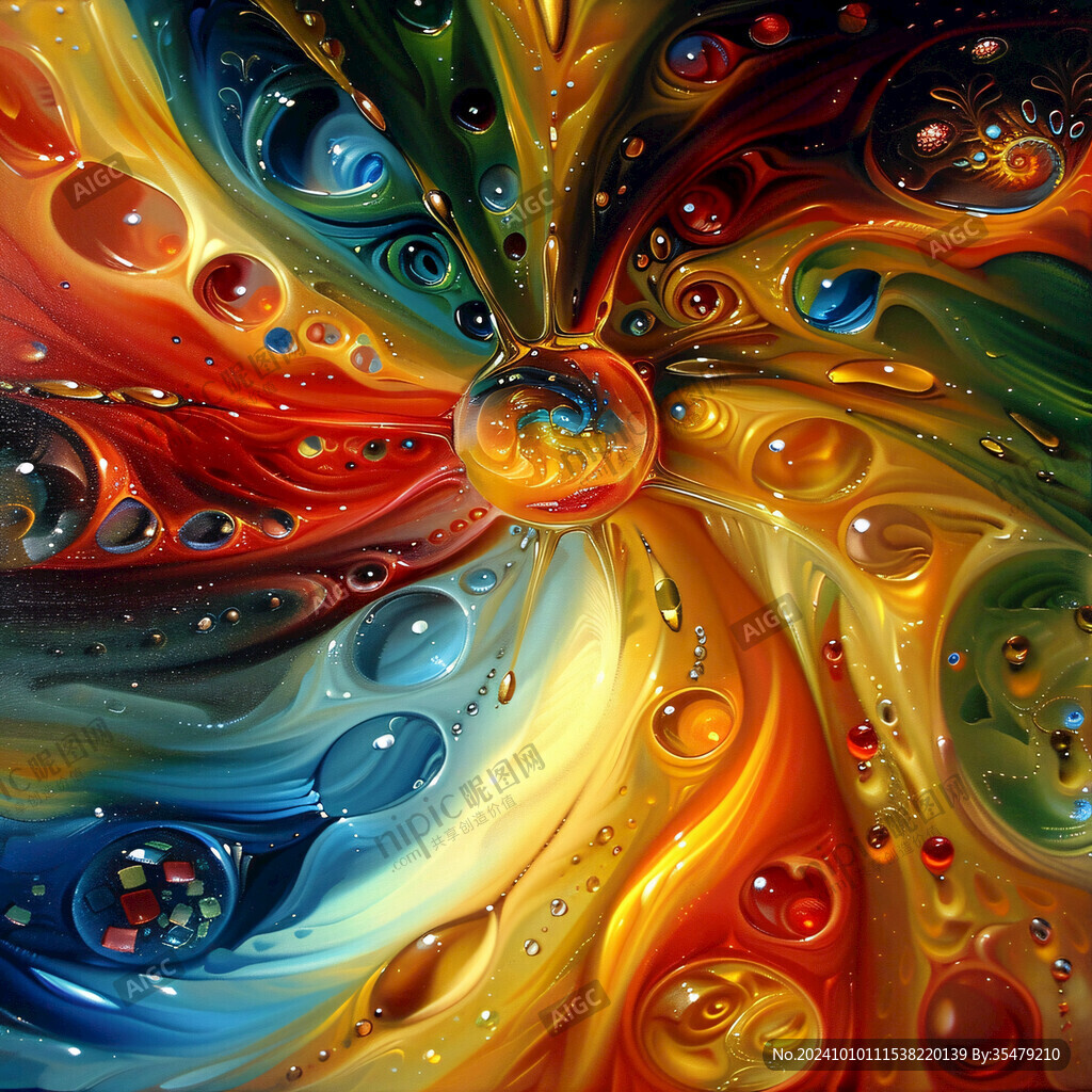 3d印花旋涡背景