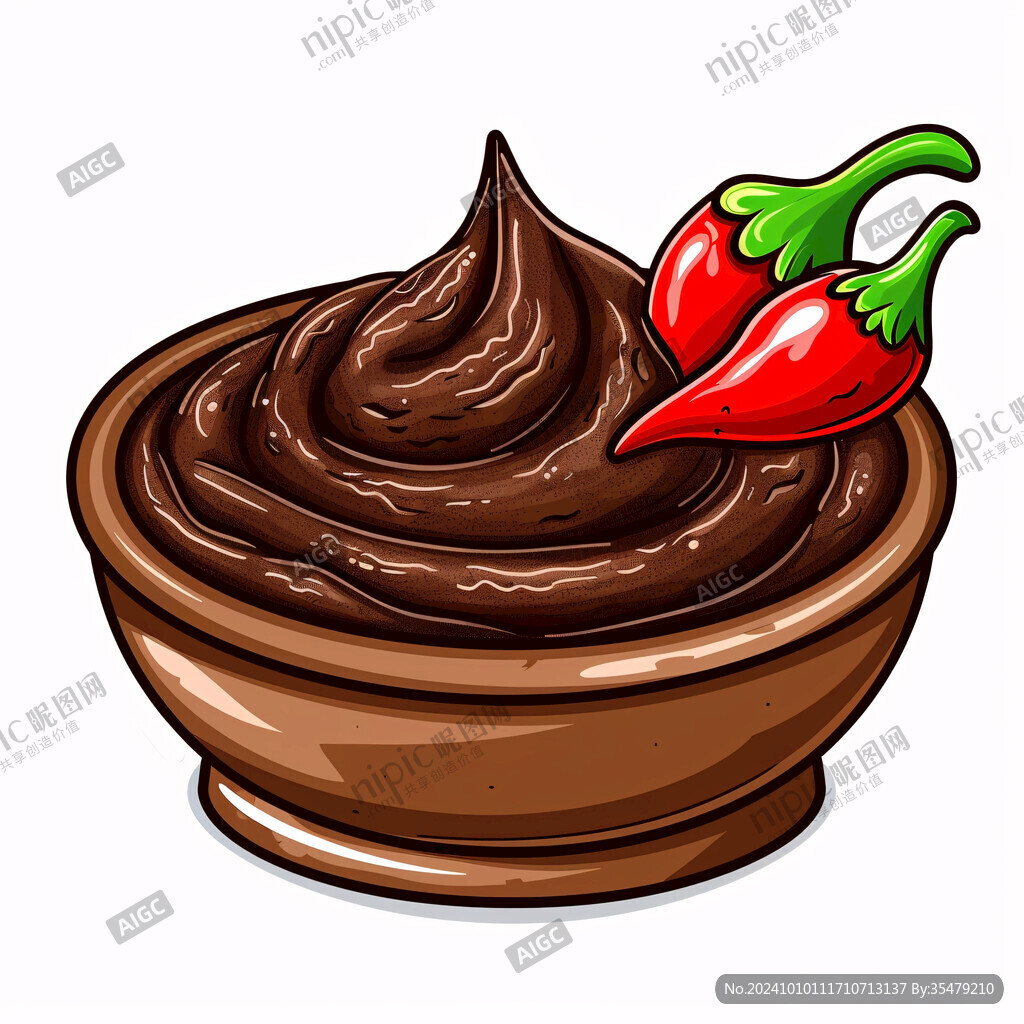 香辣酱插画