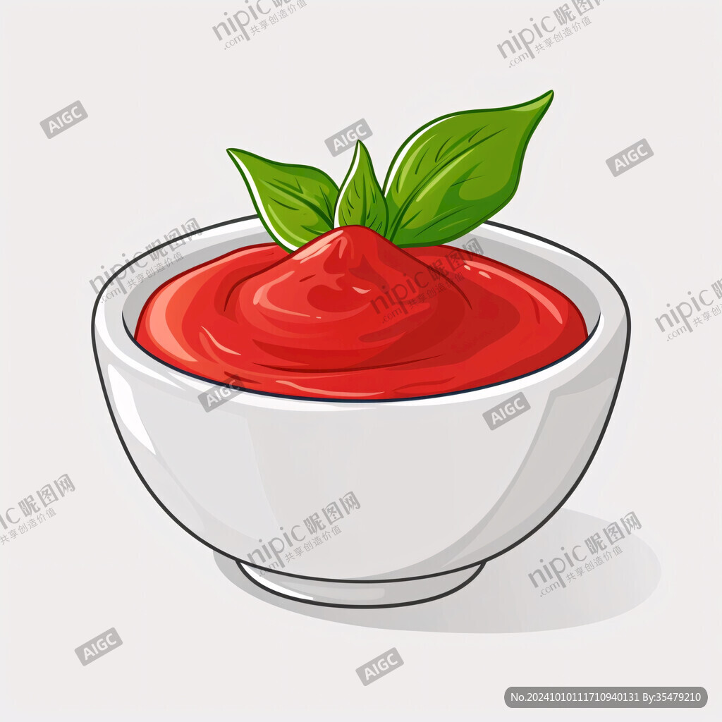 番茄酱插画