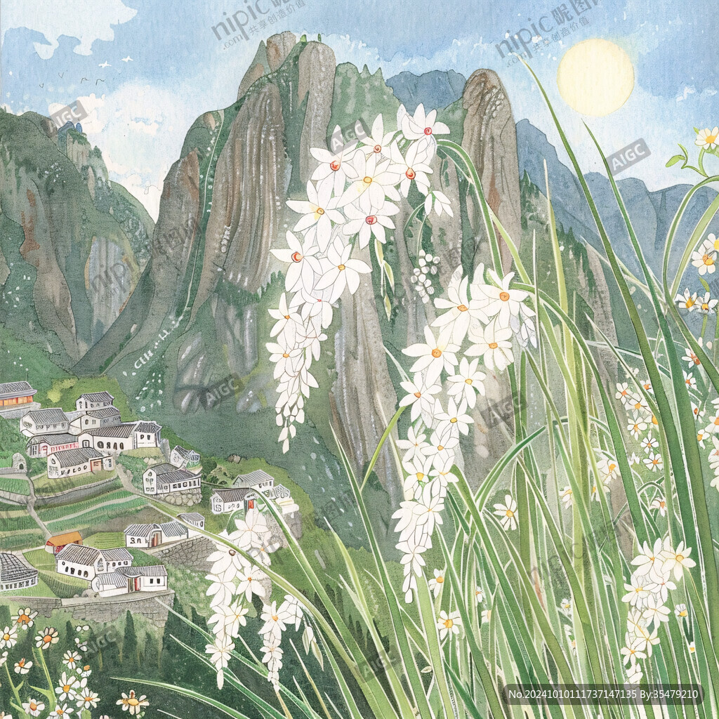 雁荡山插画