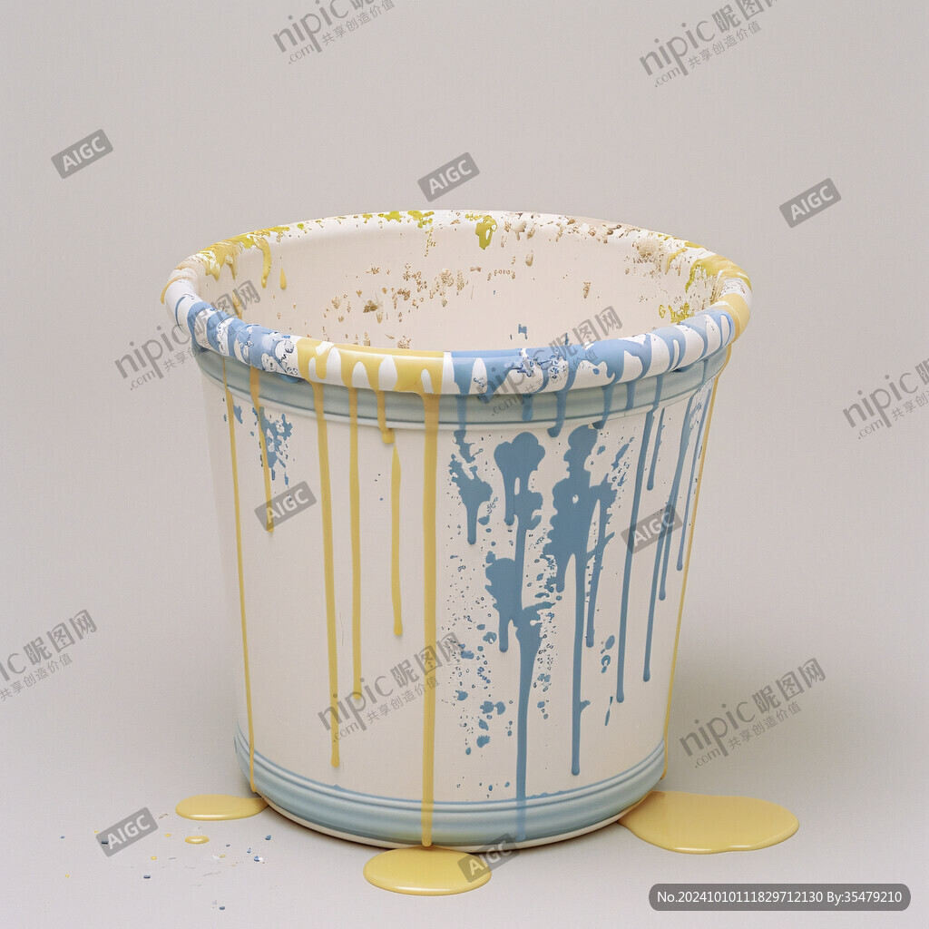 水桶插画古风水桶