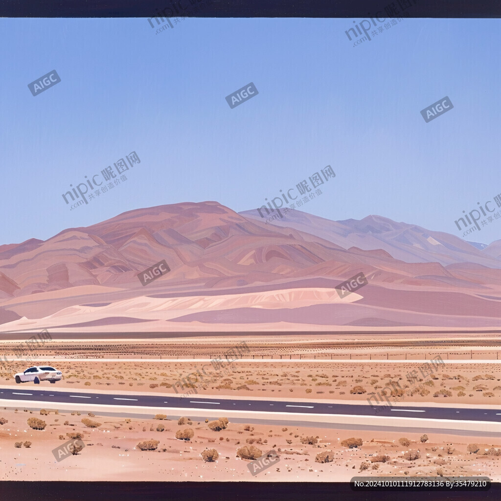 沙漠公路沙漠旅游