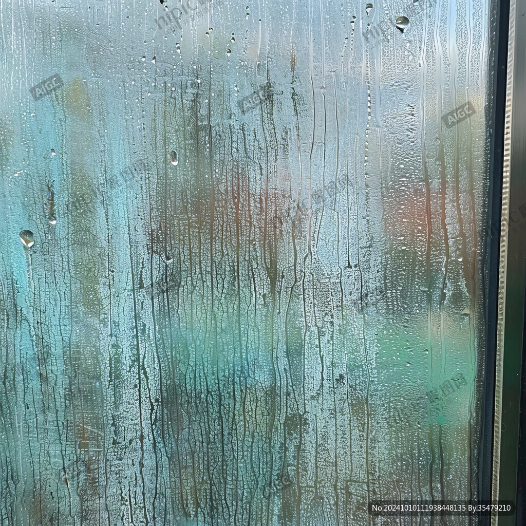 玻璃窗雨痕水痕