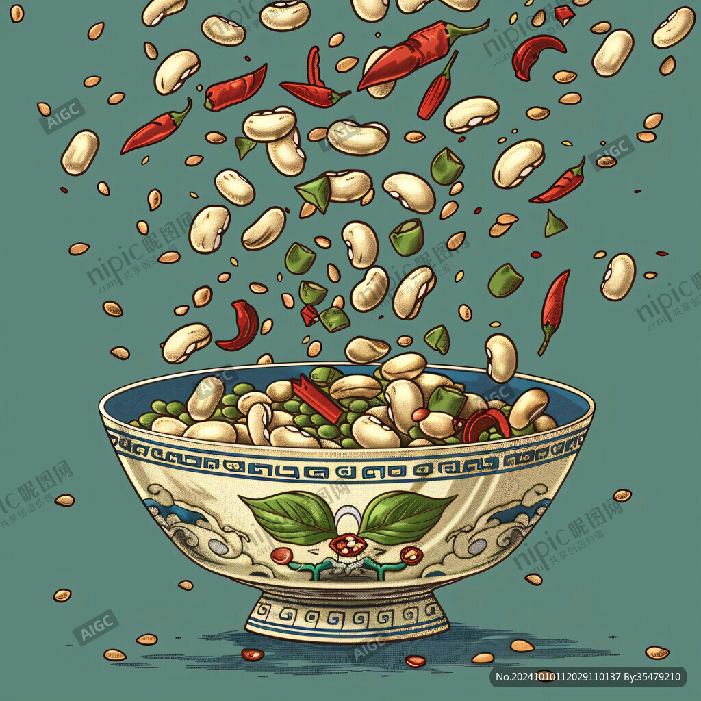 碗豆插画