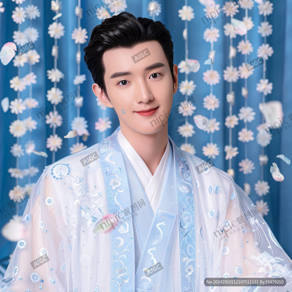 古装束发男子