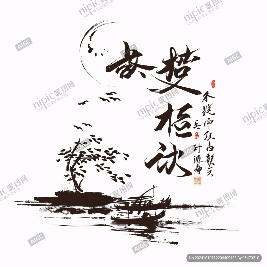 章郎古树书法字