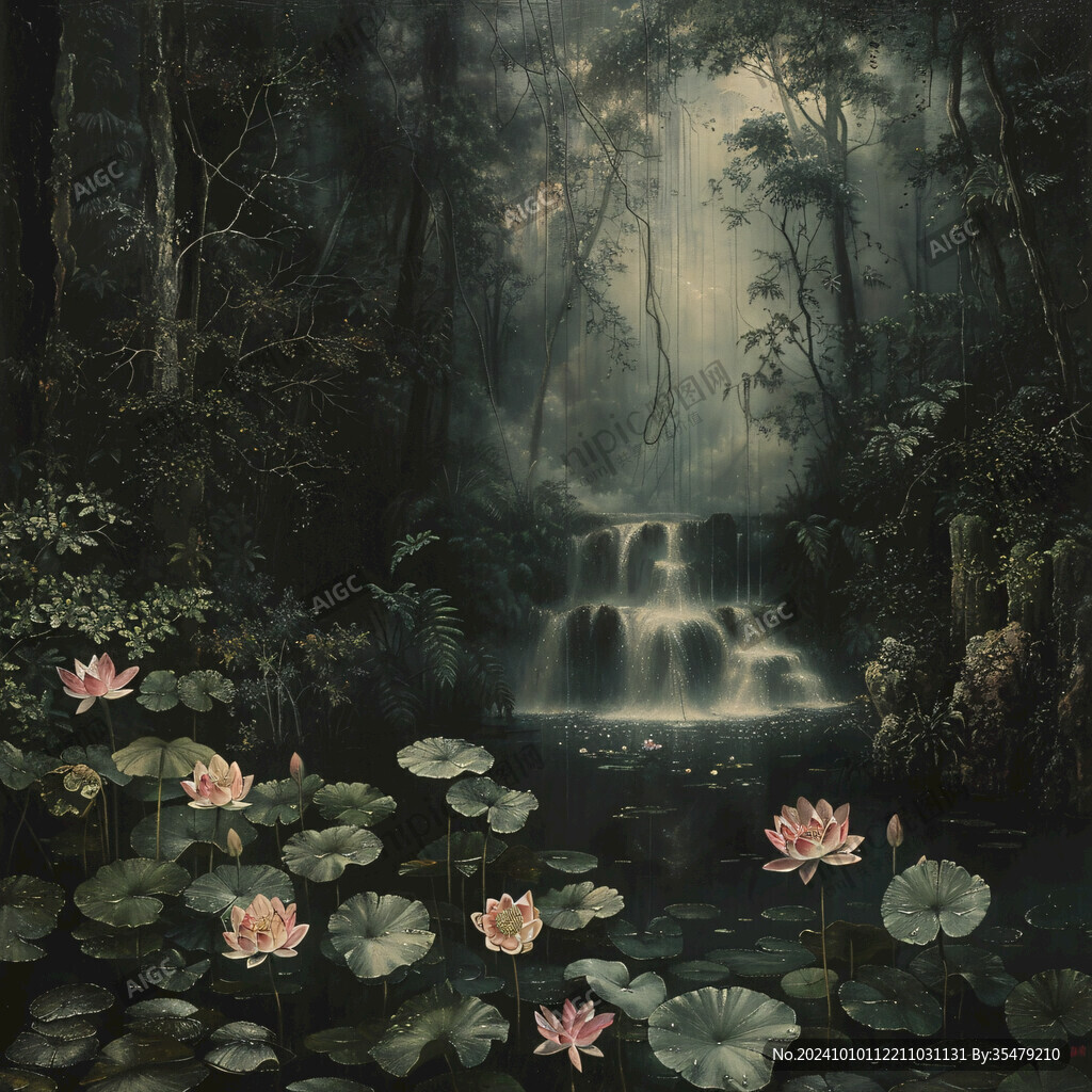 梦幻森林立体画