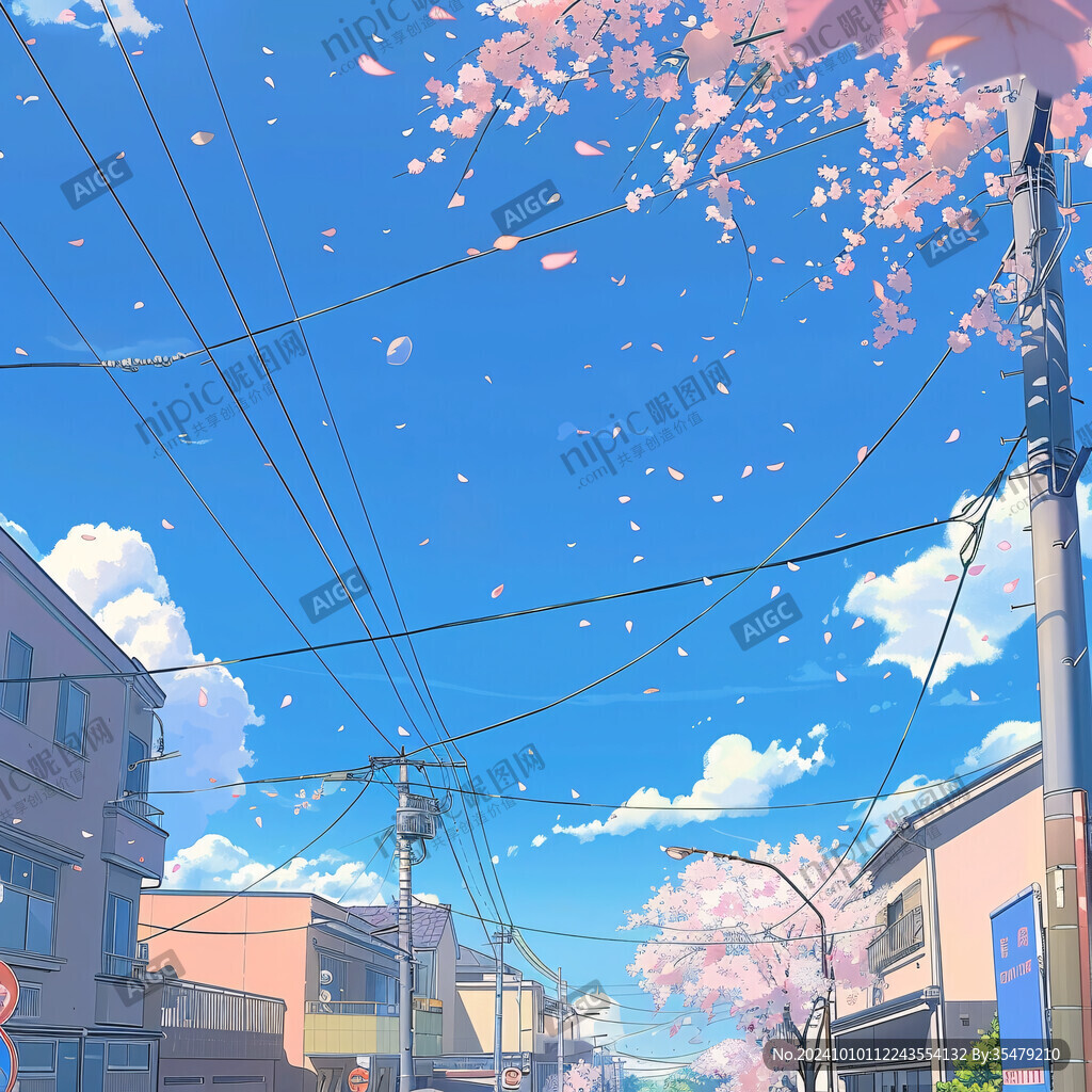 日系风景插画