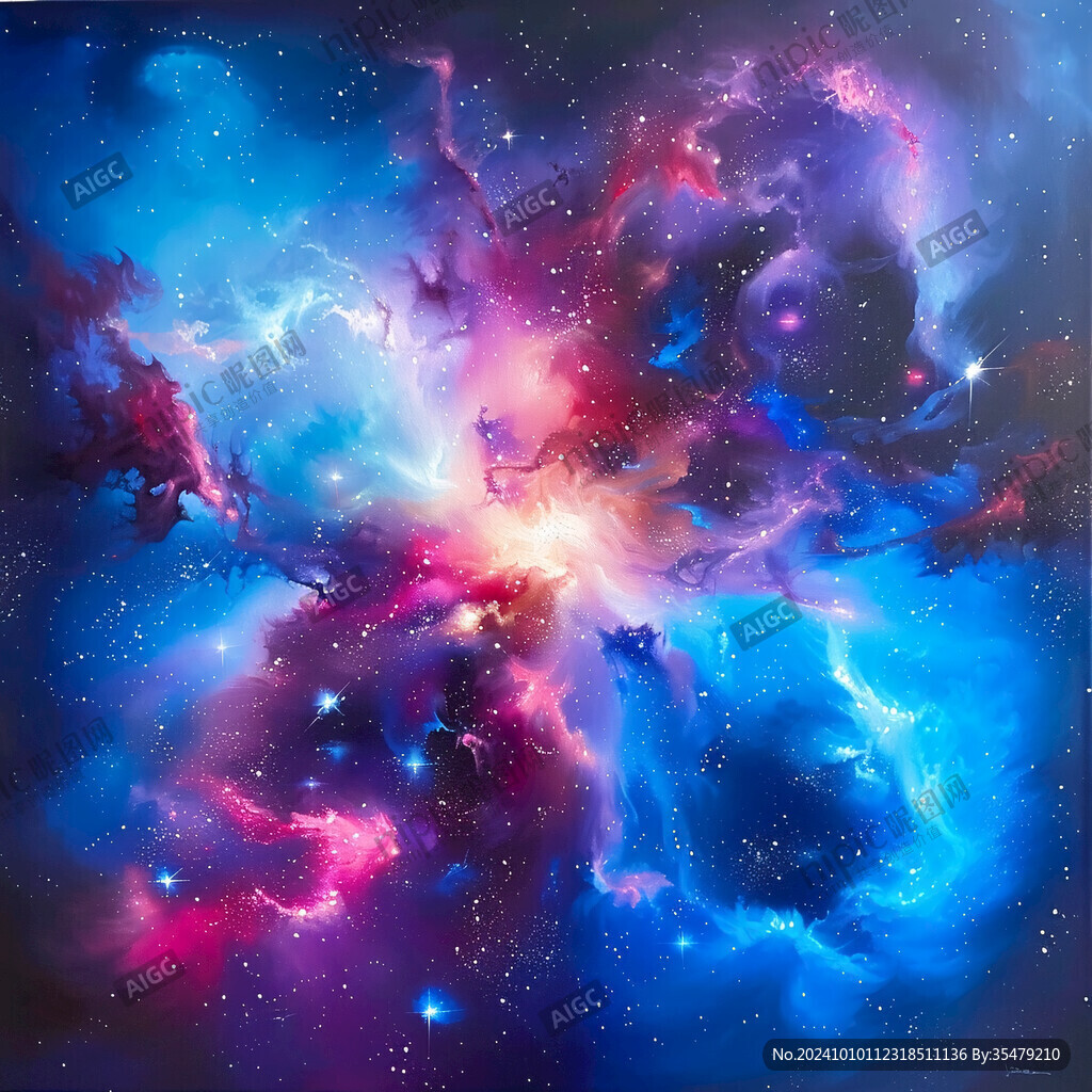 星云星系装饰画