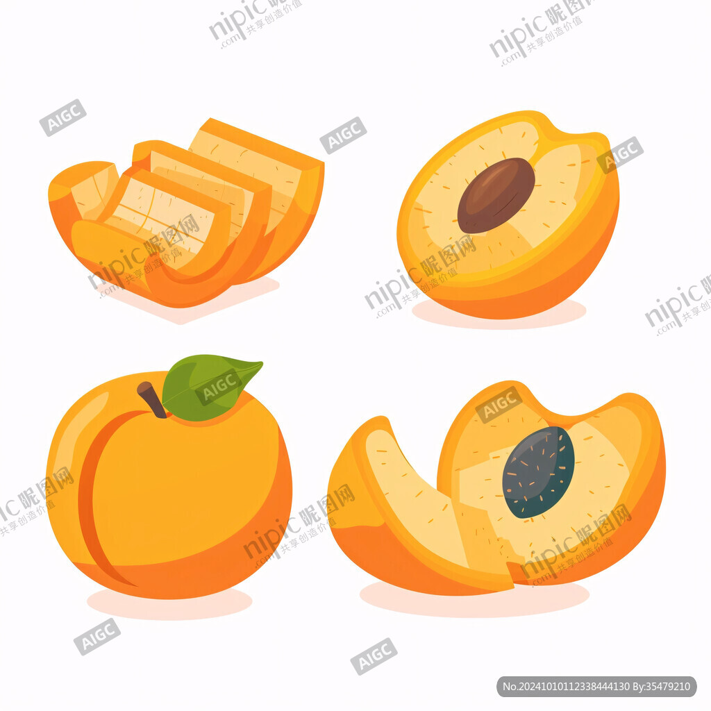 木瓜插画素材