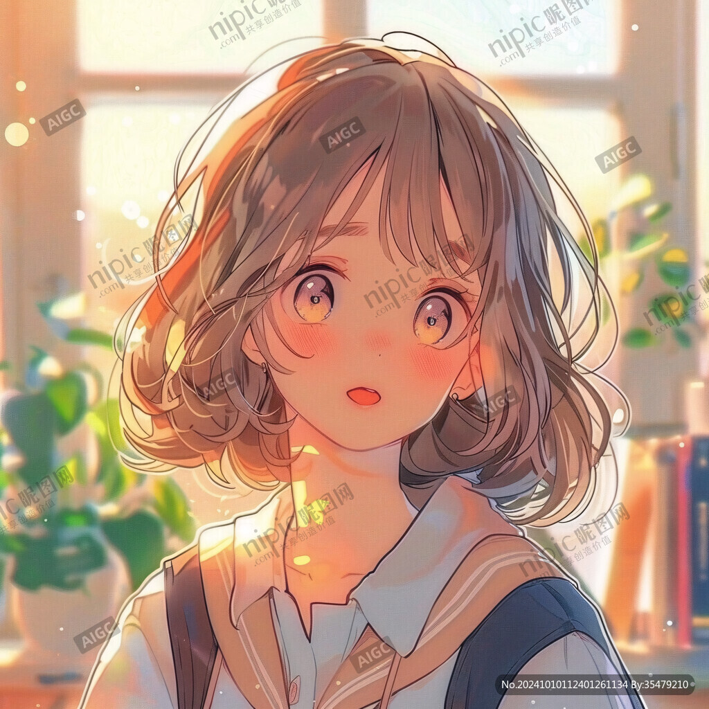 板绘少女插画