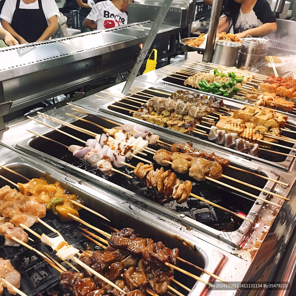 关东煮酸辣粉烤肠炸串