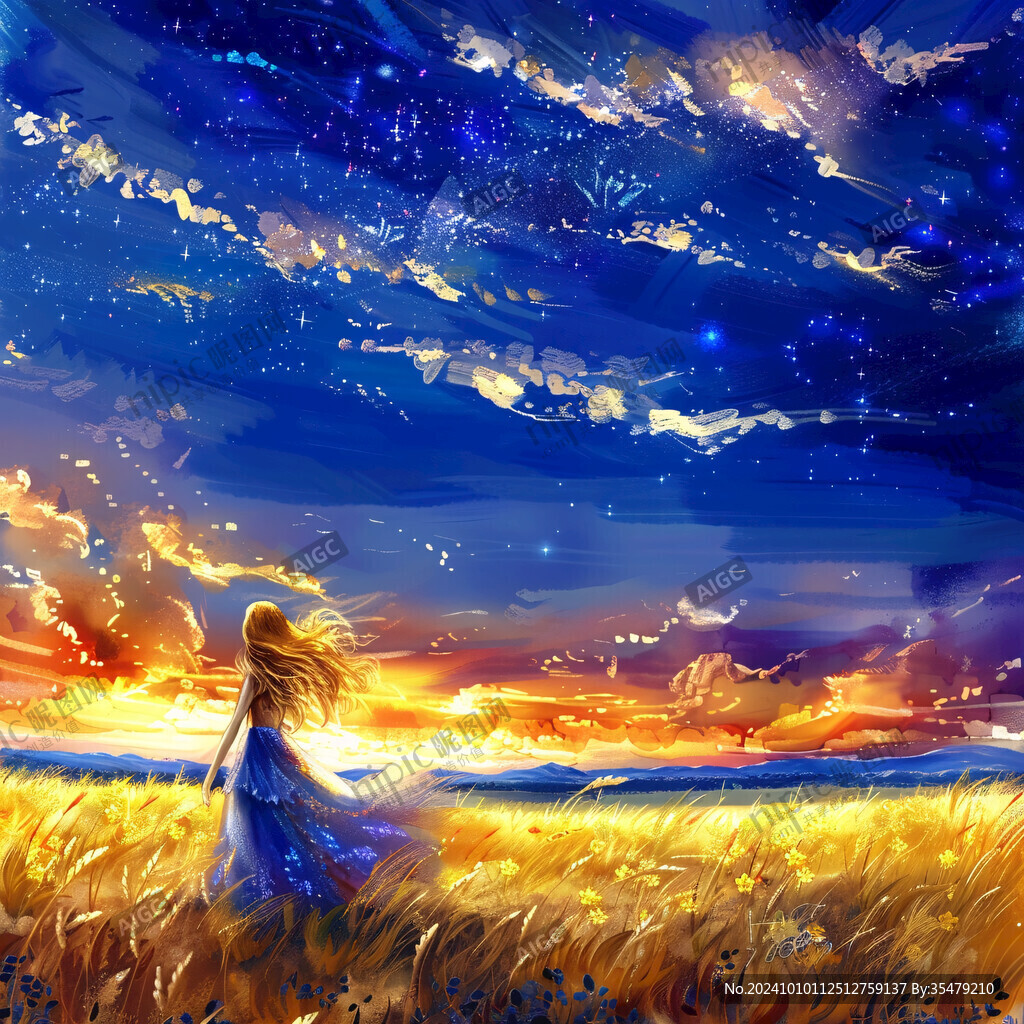 梦幻风景女孩
