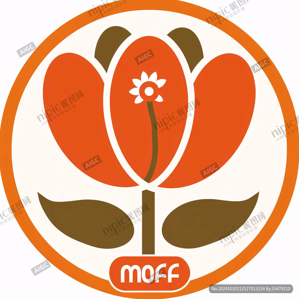 m花朵logo