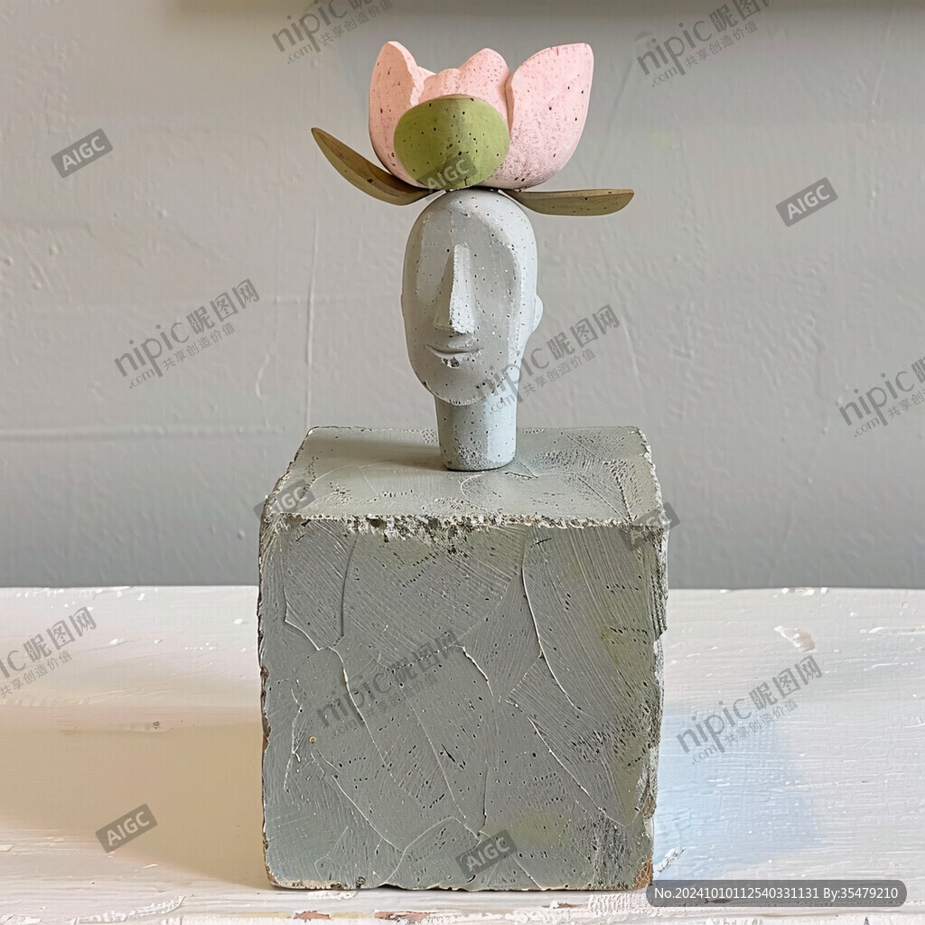 玻璃钢雕荷花