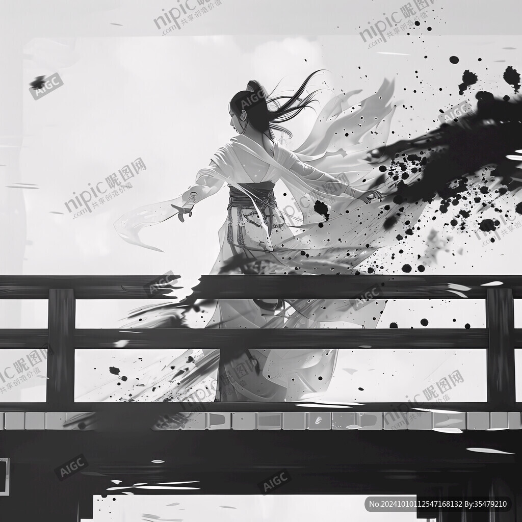 武侠插画海报