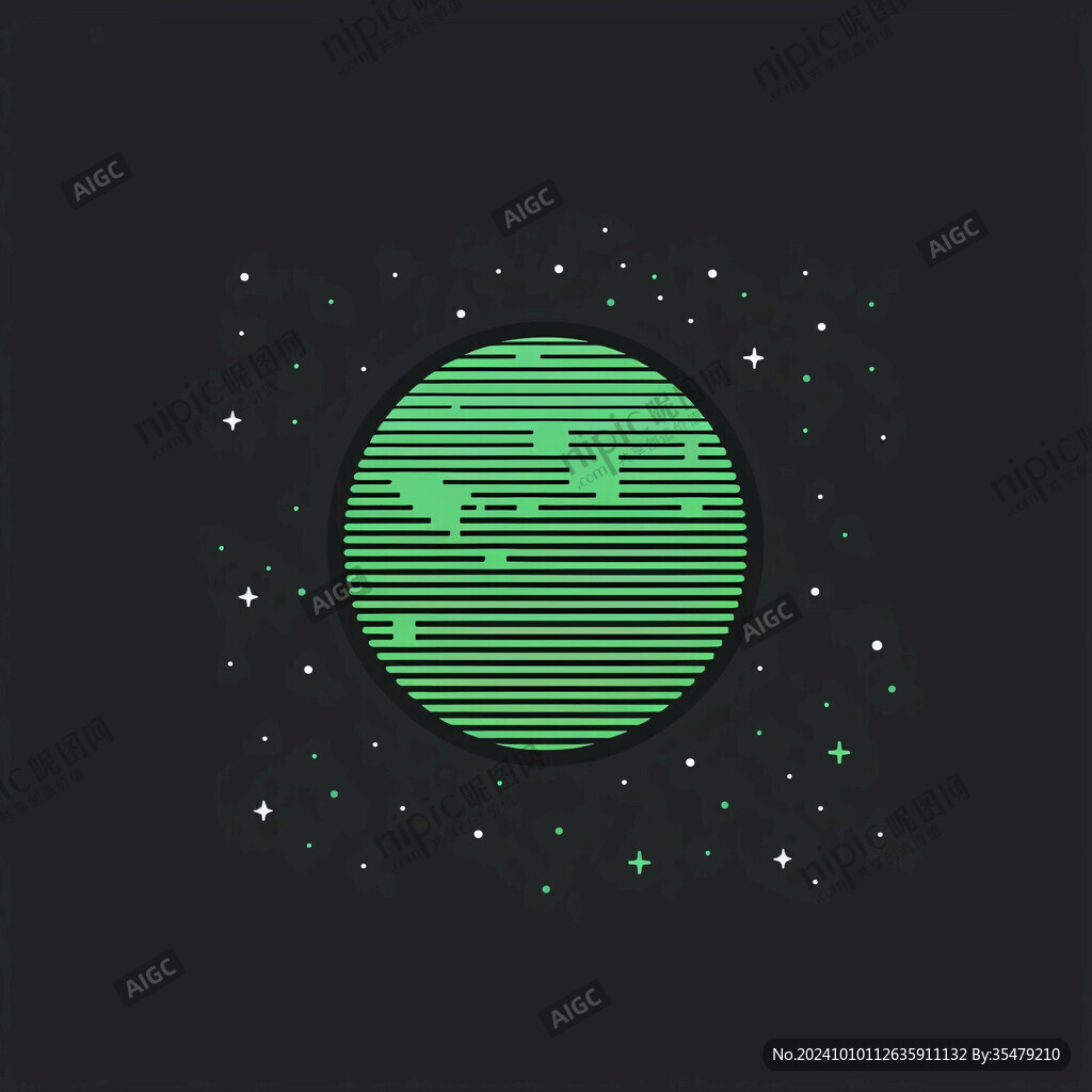 未来星空像素化科技风