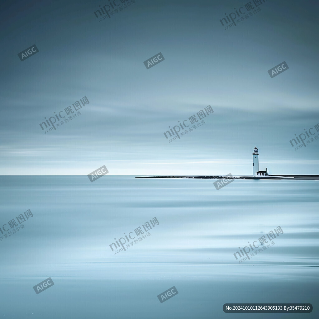 海平面海平线湖面