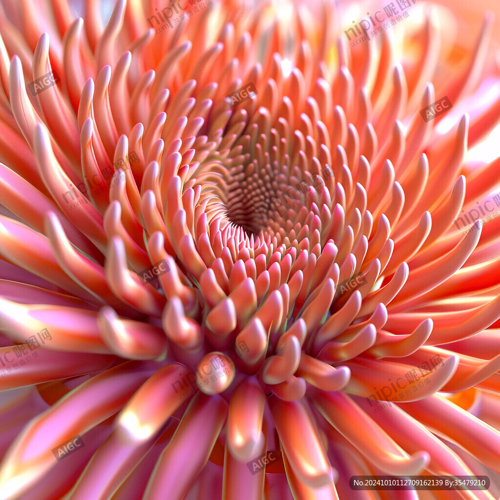 3d红色花