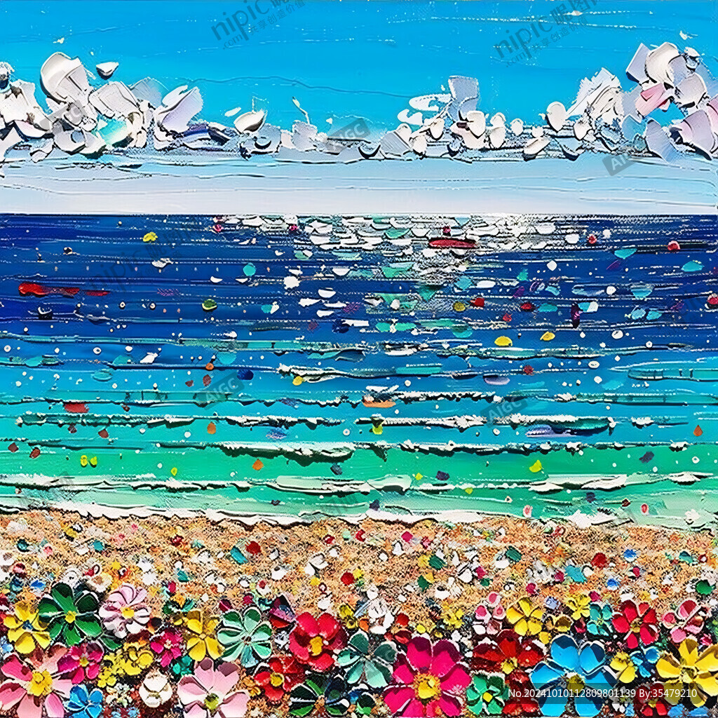 魅力海滨装饰画艺术
