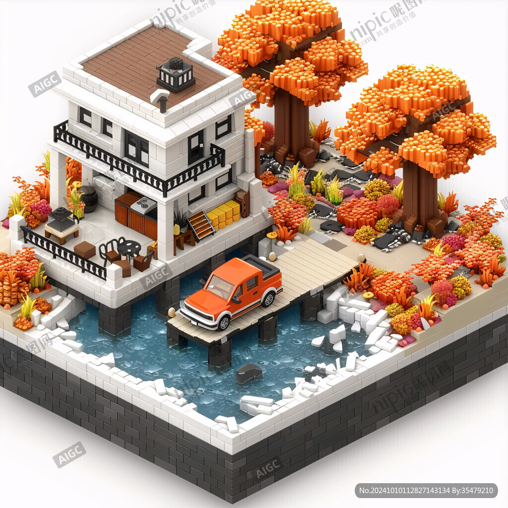 3d立体插画风格