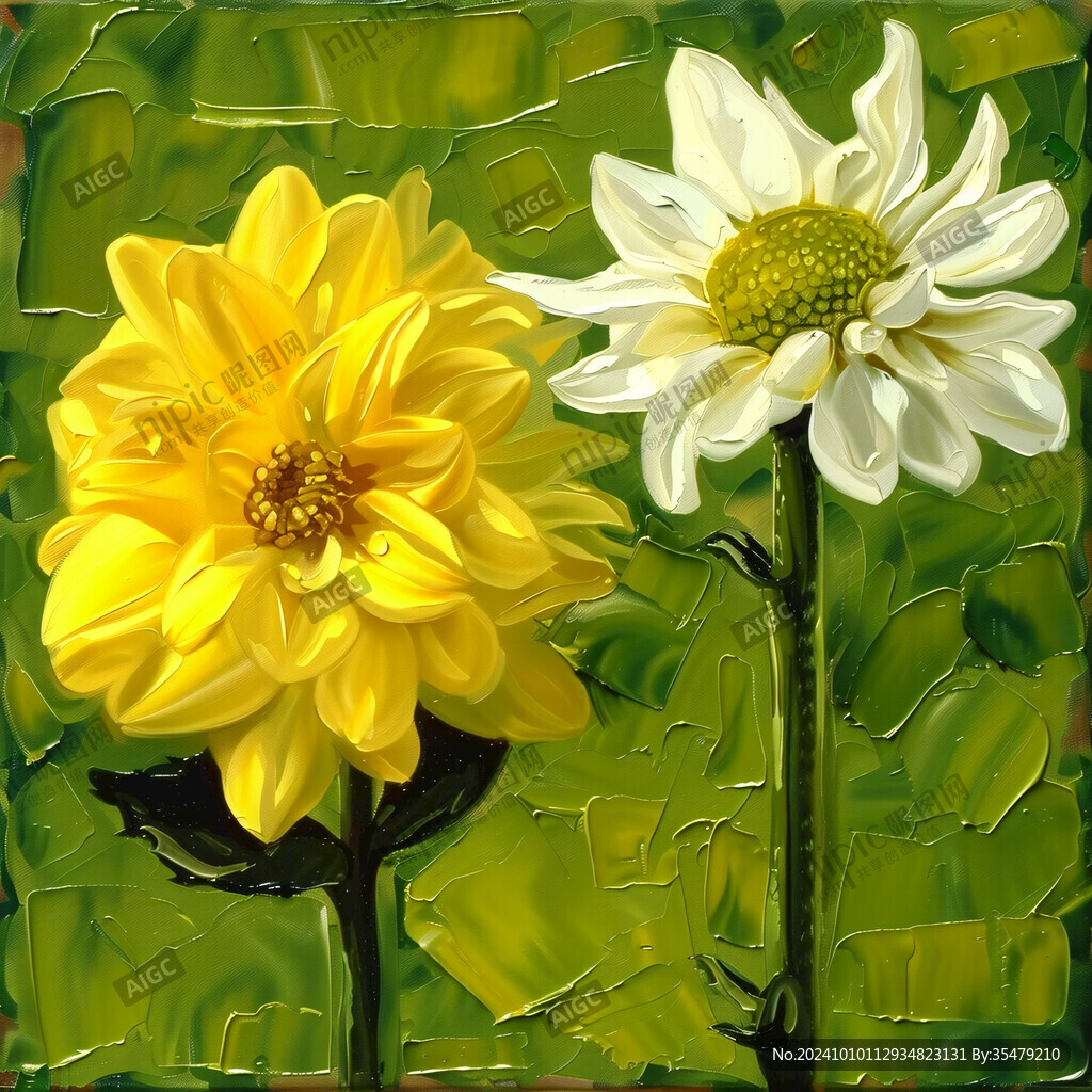 3d立体花卉油画