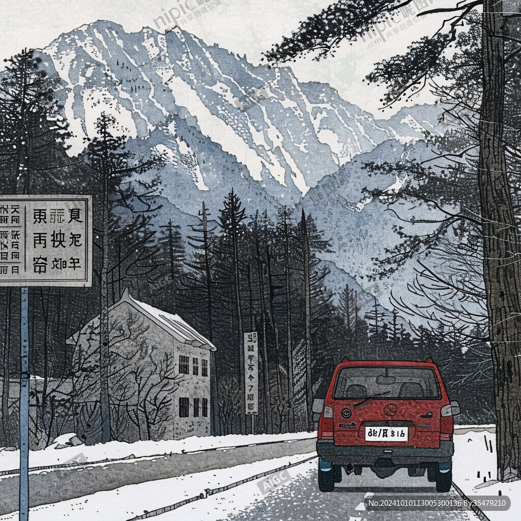 国道初雪