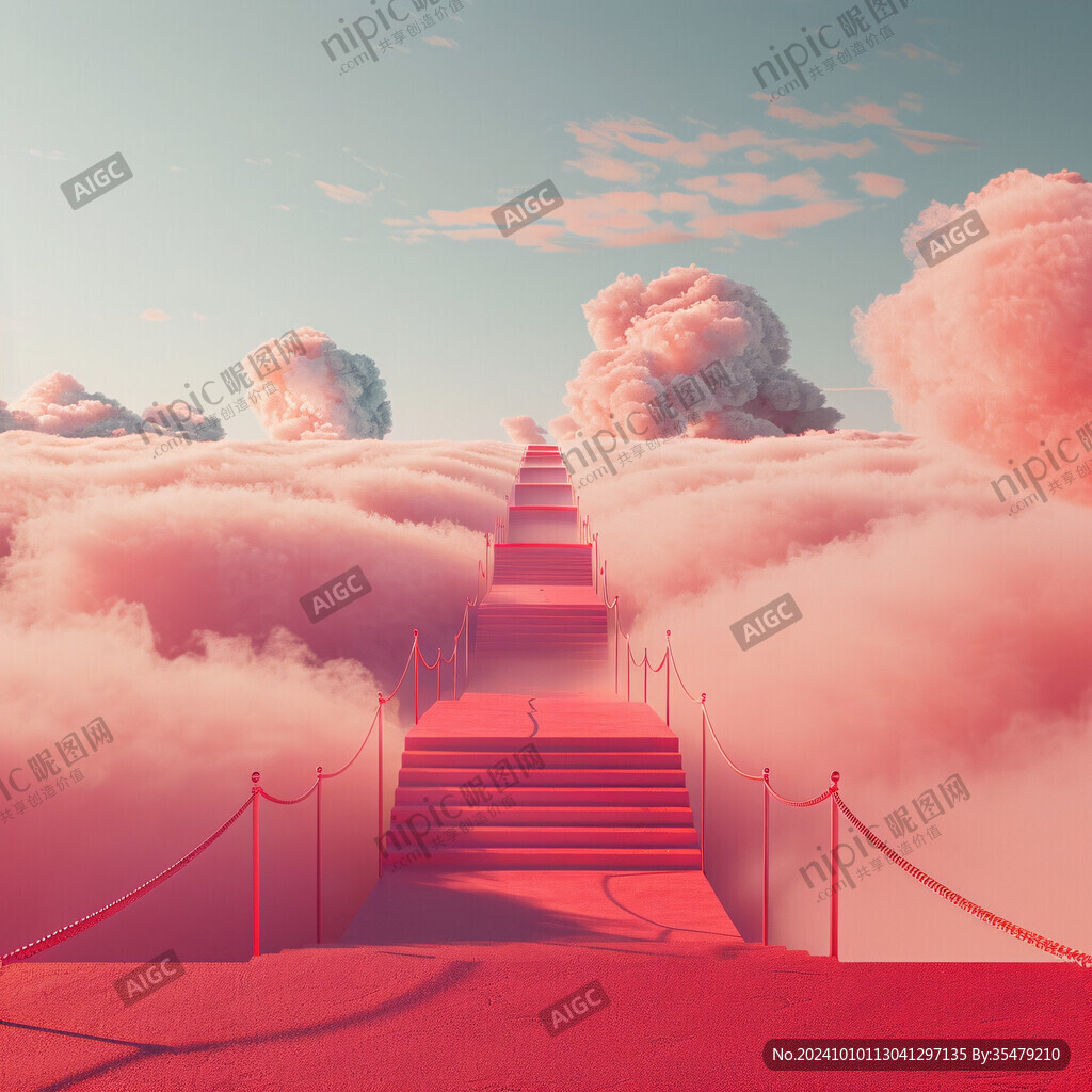 3d云海悬浮小岛