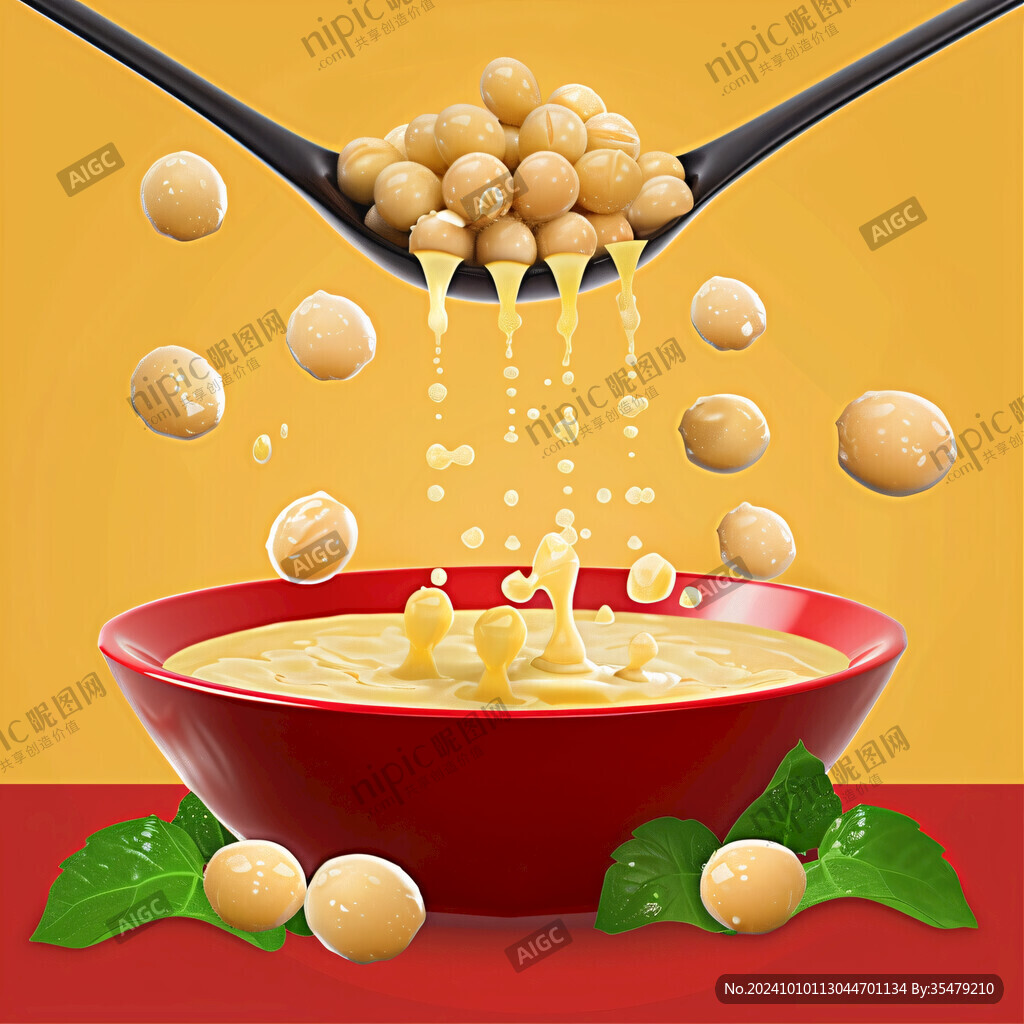 碗豆面插画