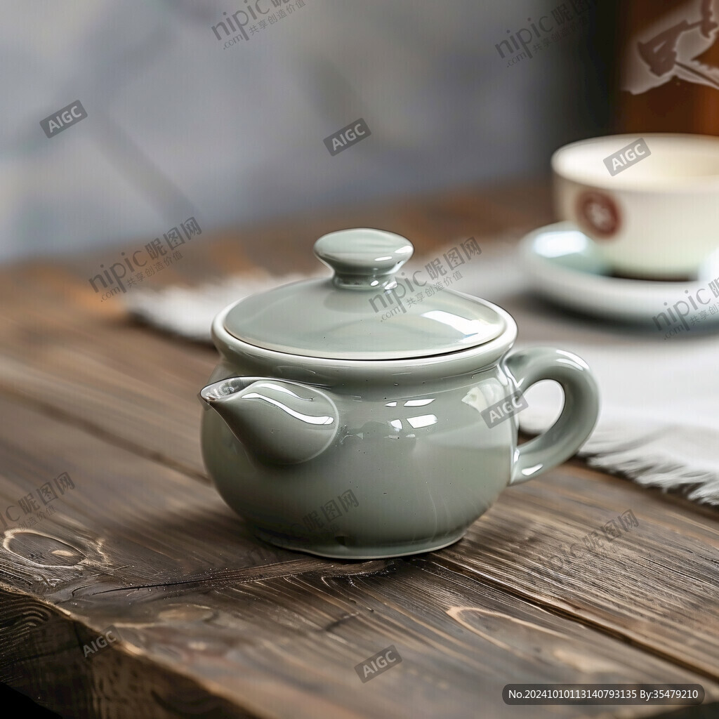 绿色杯子茶器
